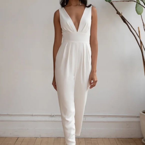 Jenny Yoo Bridal Jumpsuit Skylar NWT - Picture 1 of 8